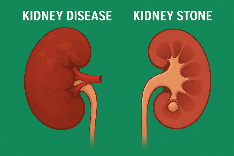 Kidney Diesease vs Kidney Stone