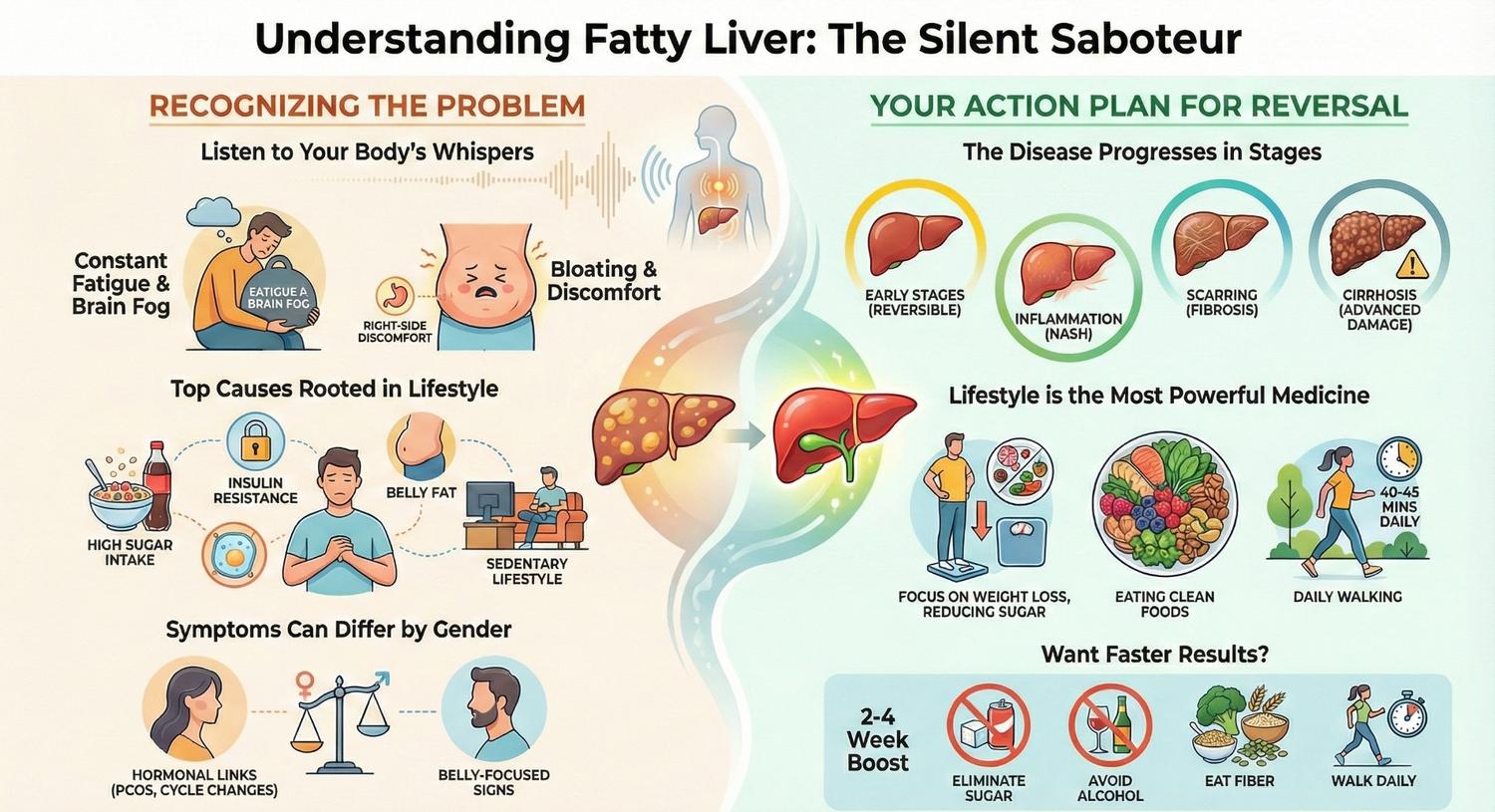 Fatty Liver – Symptoms, Causes, and Treatment